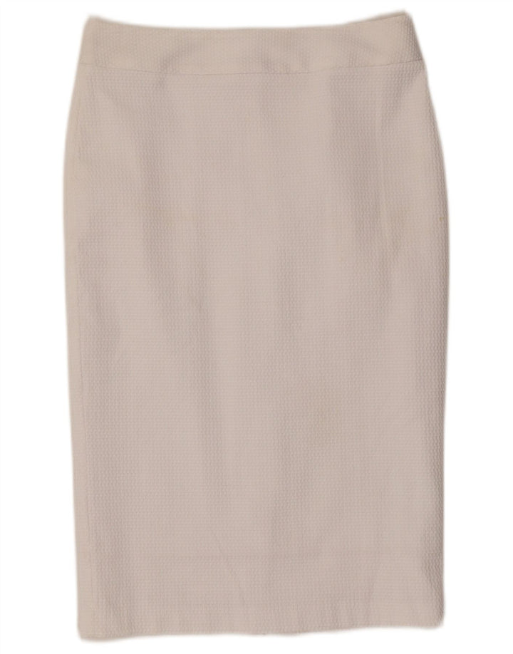 Marks & Spencer Jupe crayon pour femme UK 10 Small W30 Blanc Polyester
