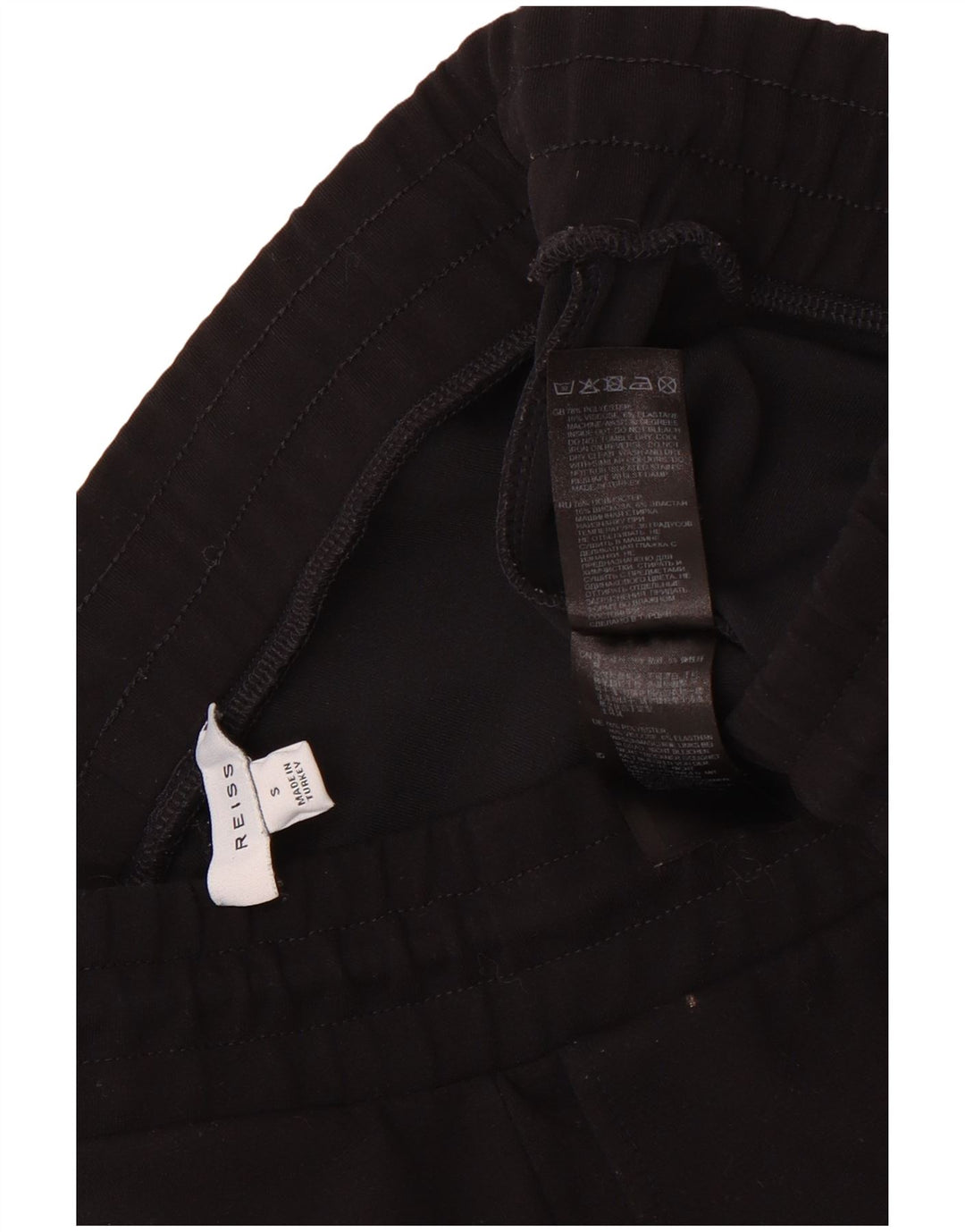 Reiss Homme Pantalon De Survêtement Joggers Petit Noir Polyester