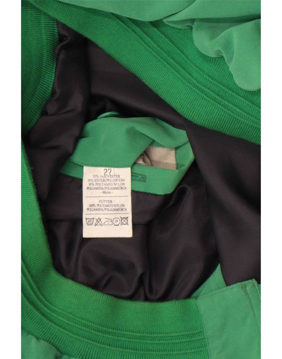 Veste Bomber Homme Vintage UK 42 XL Polyester Vert