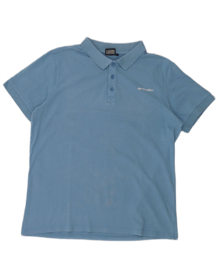 Polo Homme Animal Grand Bleu Coton