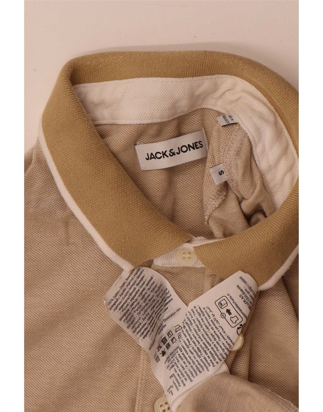 Jack & Jones Polo Homme Petit Coton Beige