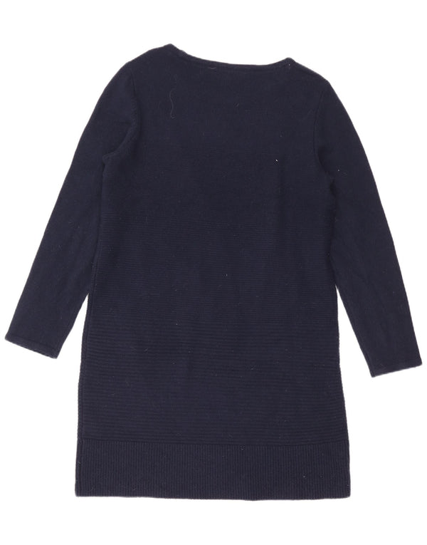 Crew Clothing Robe pull à manches longues pour femme UK 16 Large Bleu marine