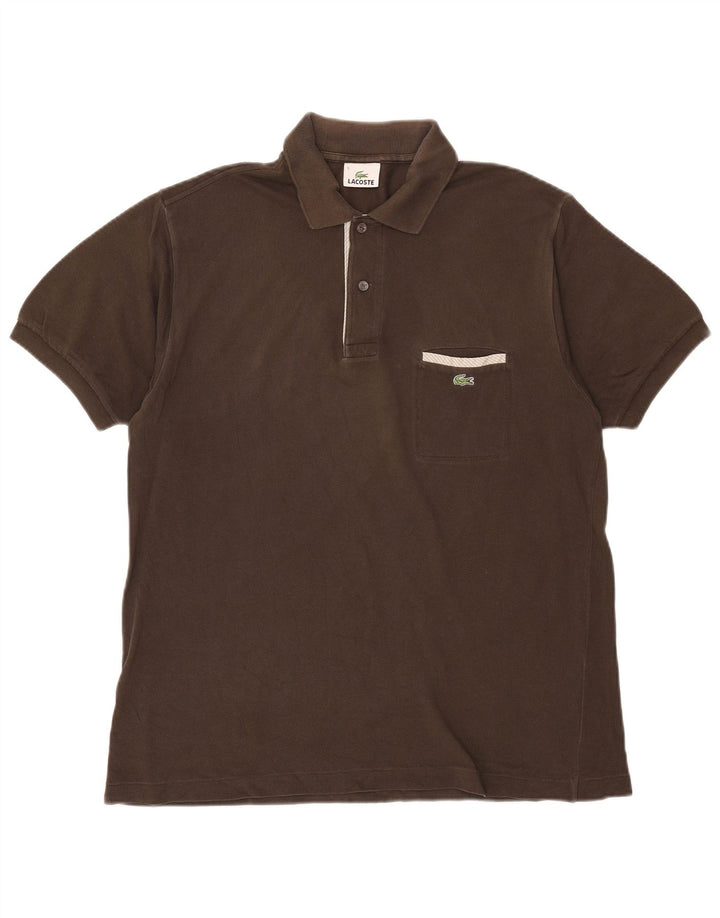 Lacoste Polo Homme Taille 5 Grand Coton Marron