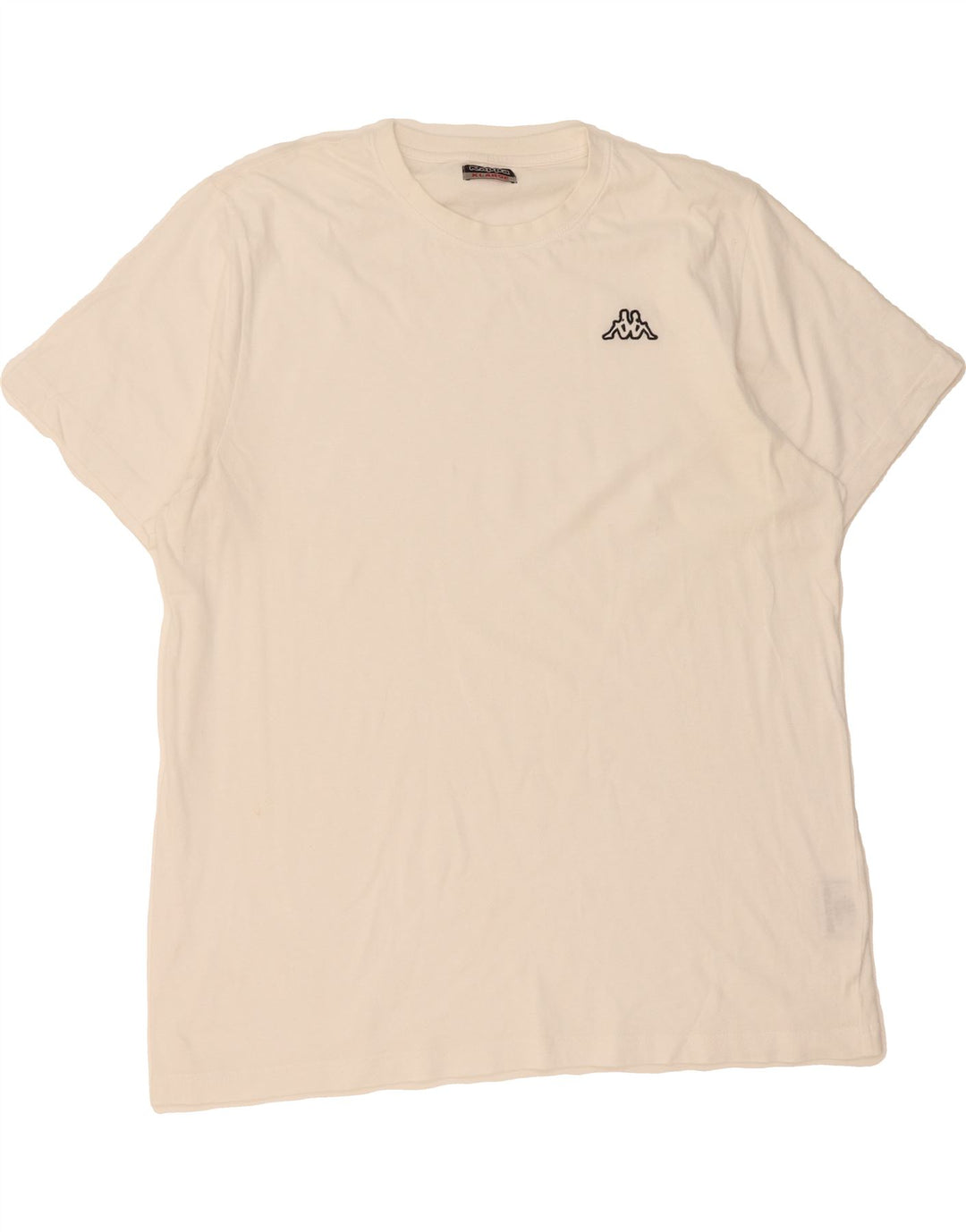 KAPPA Mens T-Shirt Top XL White Cotton Vintage Kappa and Second-Hand Kappa from Messina Hembry 