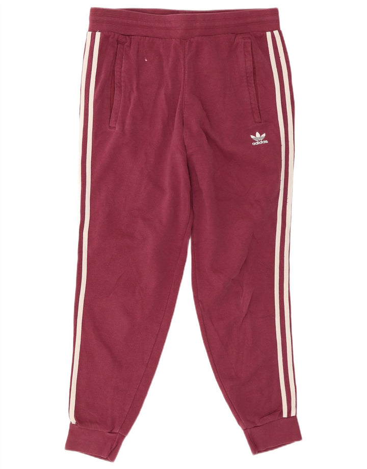 ADIDAS Pantalon de survêtement pour homme en coton bordeaux moyen