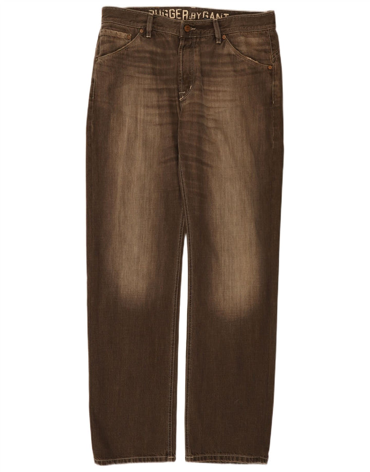 Gant Jean droit homme W34 L34 marron coton