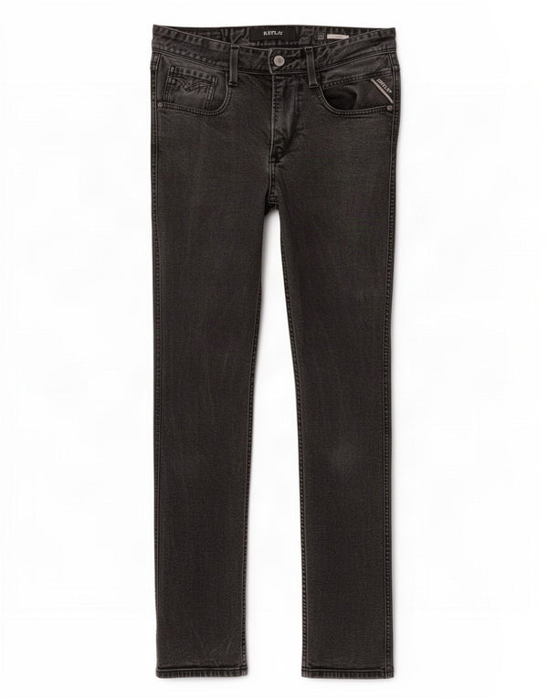 Replay Jean Slim Anbass Homme W28 L30 Noir