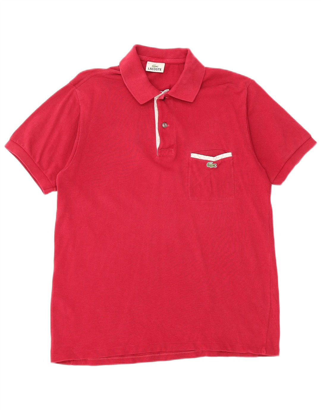 LACOSTE Polo Homme Taille 3 Petit Coton Rose