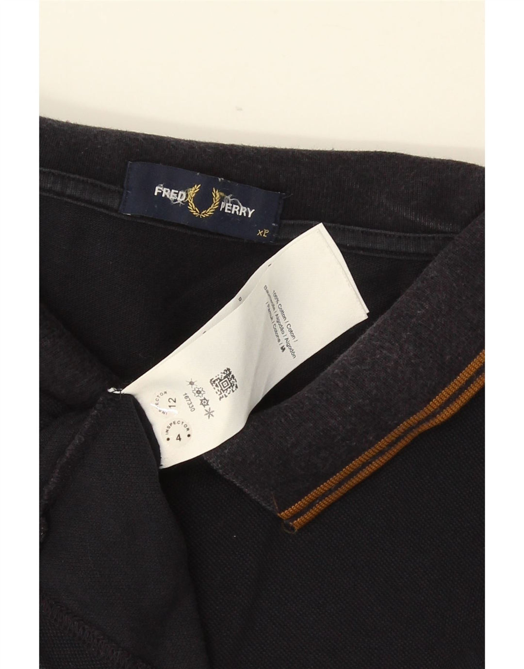 Fred Perry Polo Homme XL Bleu Marine Coton