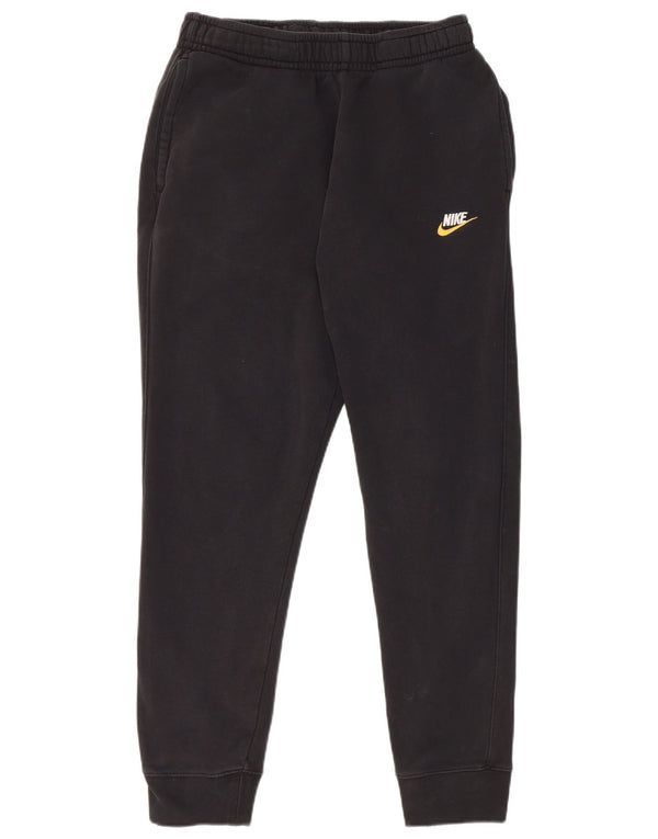 Nike Womens Tracksuit Trousers Joggers UK 14 Medium Black Cotton