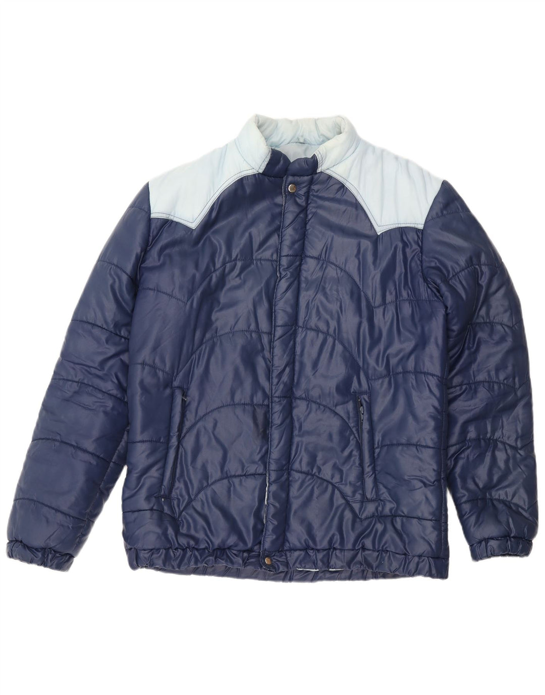 Veste matelassée homme vintage IT 54 2XL Bleu Marine Polyamide