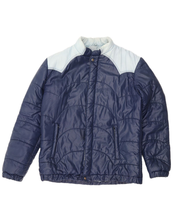 Veste matelassée homme vintage IT 54 2XL Bleu Marine Polyamide