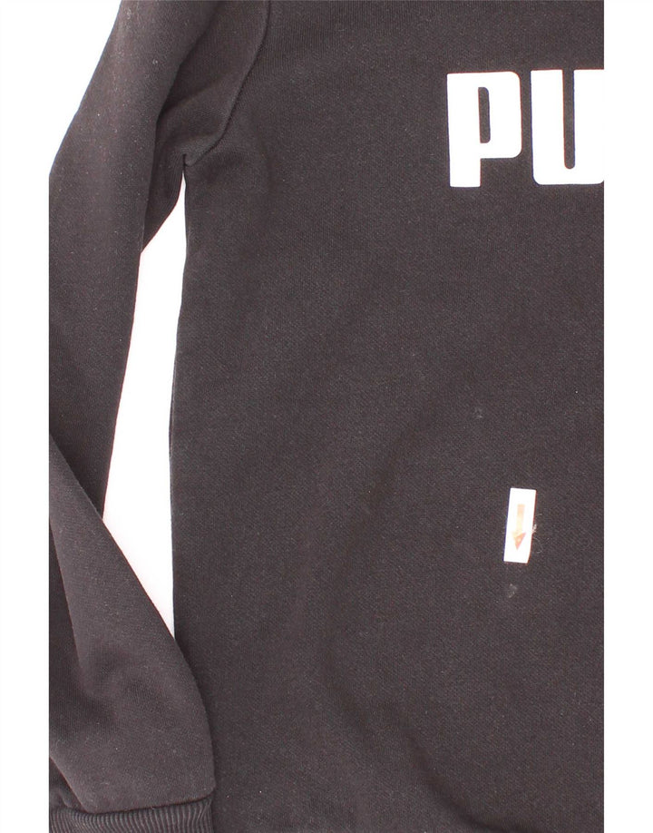 Puma Sweat-shirt graphique pour garçon 7-8 ans Noir Coton