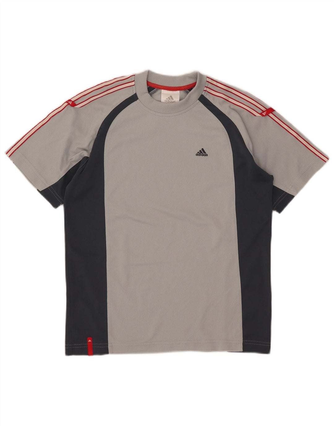 Adidas T-Shirt Garçon 11-12 Ans Gris Colorblock Polyester