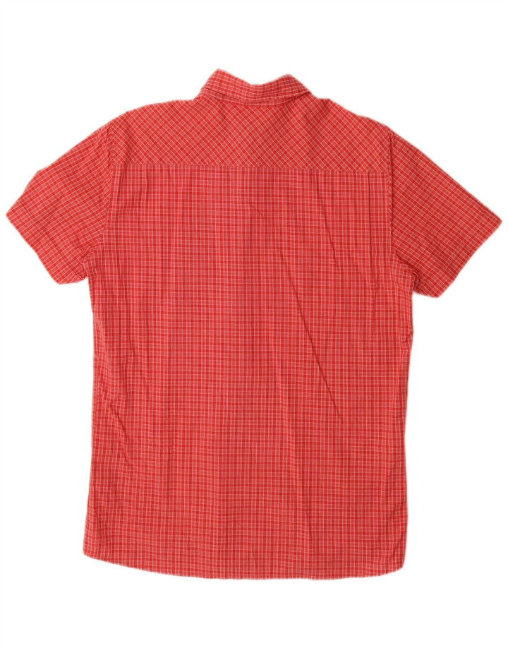 MUSTANG Chemise à manches courtes pour homme, coupe régulière, en coton à petits carreaux rouges
