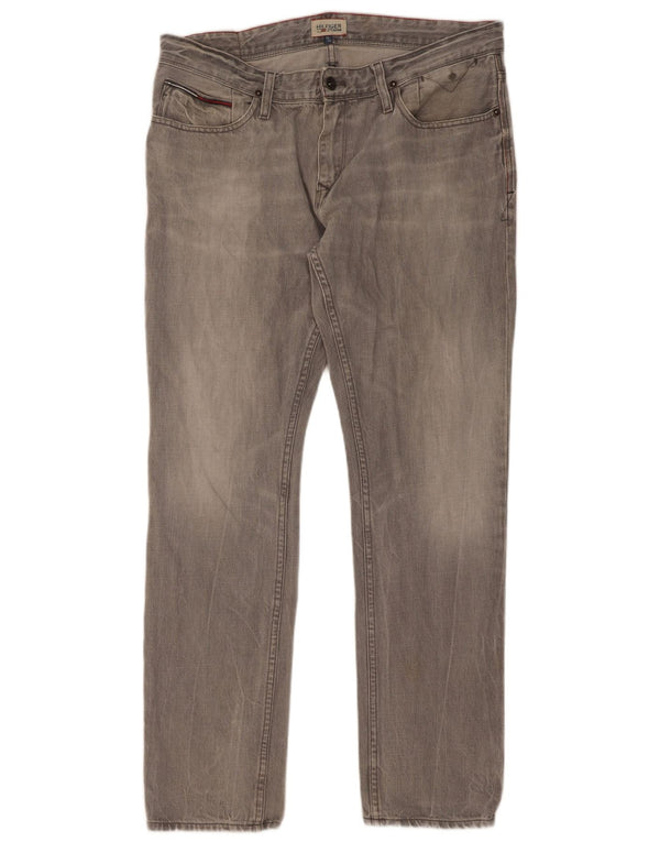 Tommy Hilfiger Jean Slim Homme W36 L34 Gris