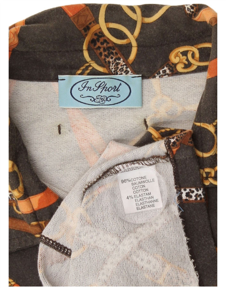 chemise femme vintage UK 14 Coton gris moyen