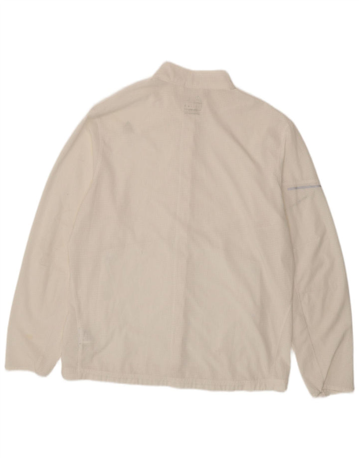 REEBOK Veste de Survêtement Homme Grand Carreau Blanc Polyester