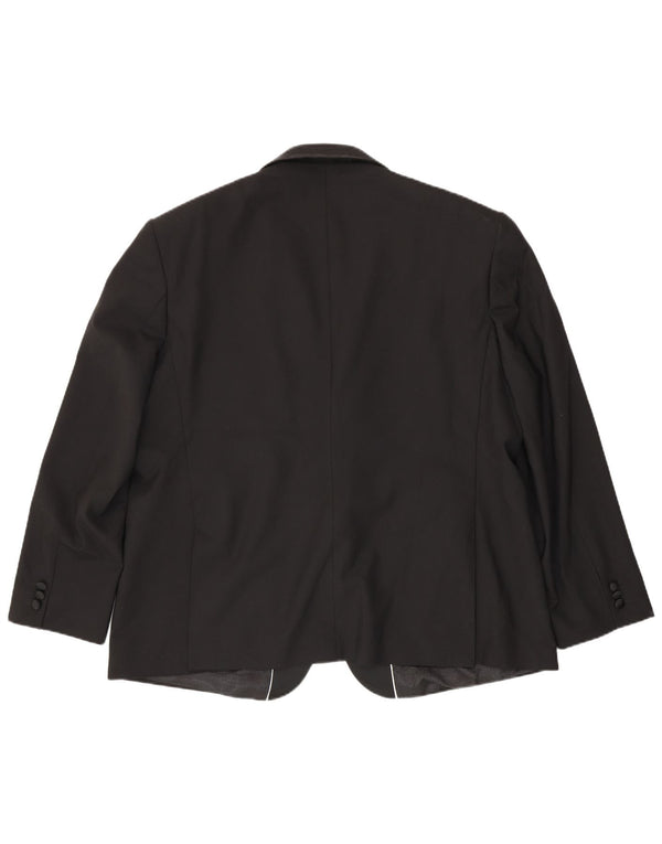 Pierre Cardin Veste Blazer 1 Bouton Homme UK 52 6XL Noir Polyester