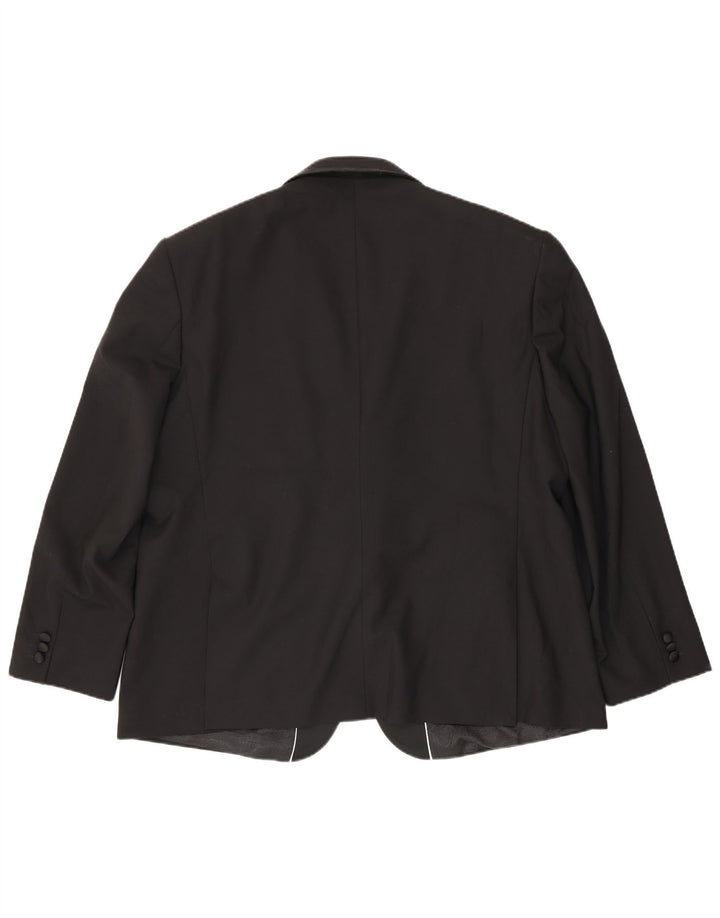 Pierre Cardin Veste Blazer 1 Bouton Homme UK 52 6XL Noir Polyester
