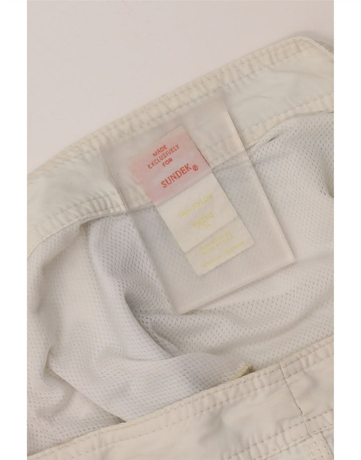 Sundek Short de bain homme grand nylon blanc