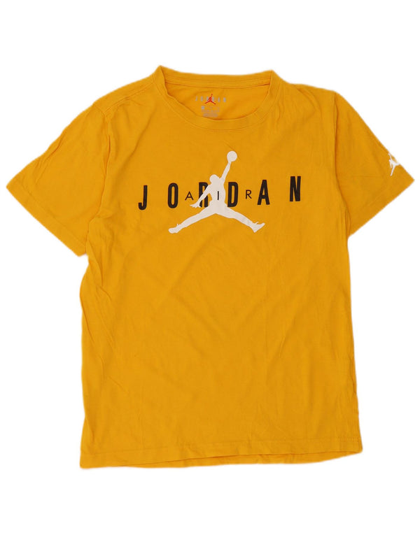 JORDAN T-Shirt Graphique Garçon 13-14 ans XL Jaune Coton