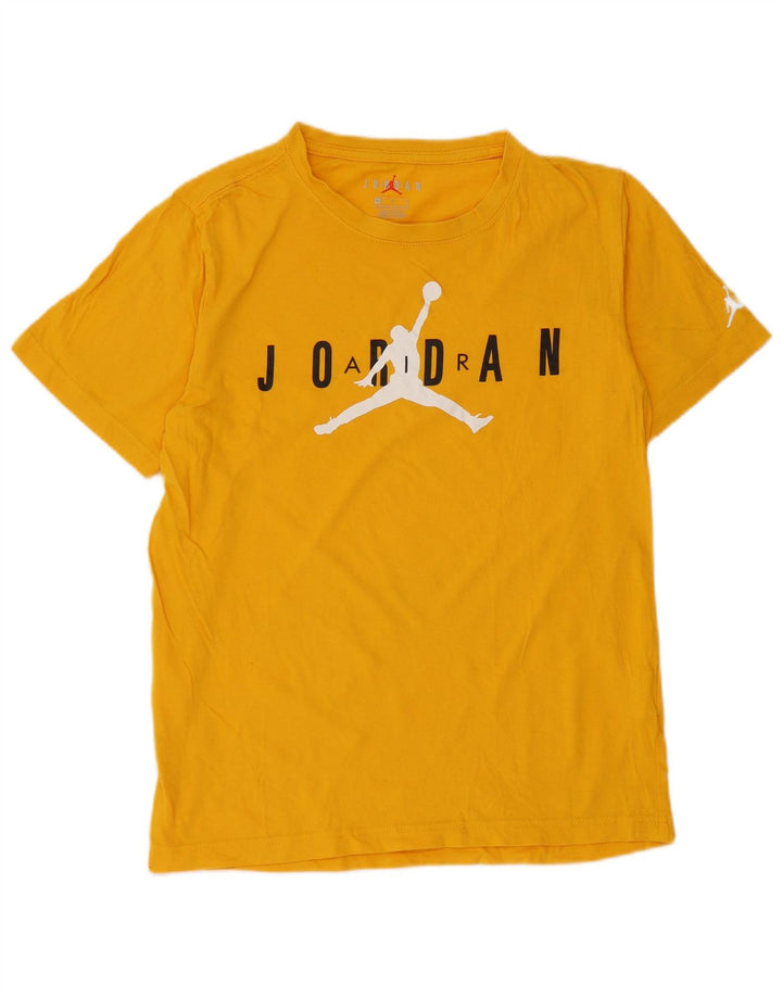 JORDAN T-Shirt Graphique Garçon 13-14 ans XL Jaune Coton