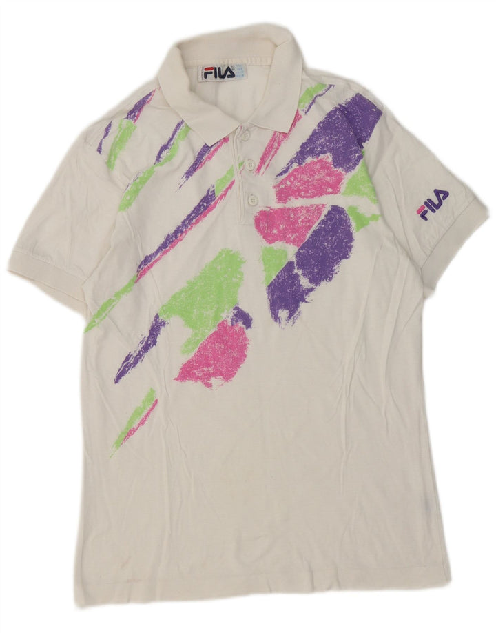Fila Polo Garçon 13-14 ans Blanc Colorblock Polyester