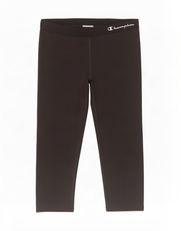 Champion Legging Capri Graphique Femme UK 14 Noir Moyen