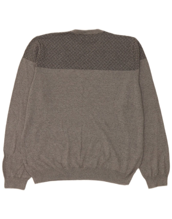 Marks & Spencer Mens Tailored Fit Crew Neck Jumper Sweater XL Grey