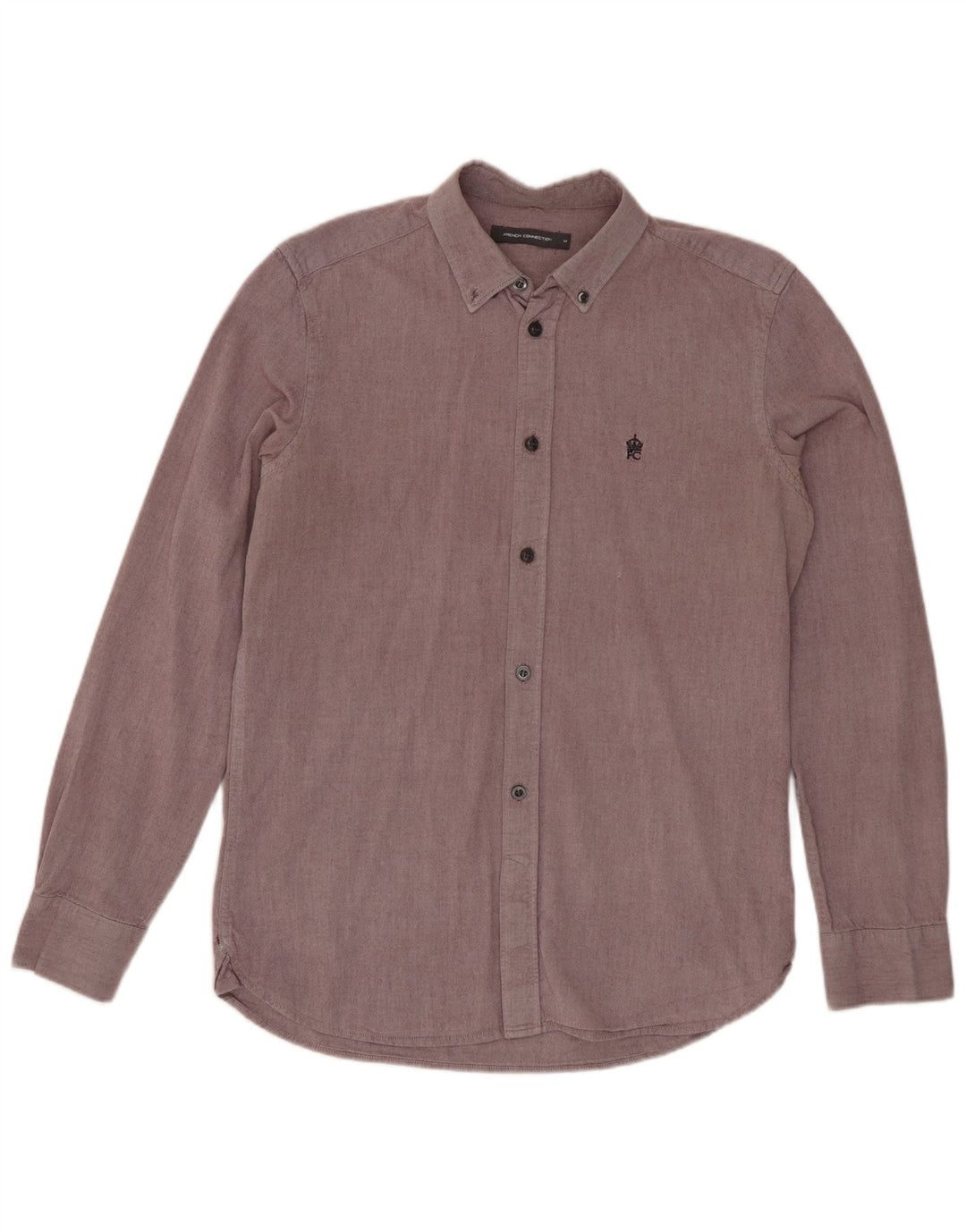 French Connection Chemise Homme Coton Bordeaux Moyen