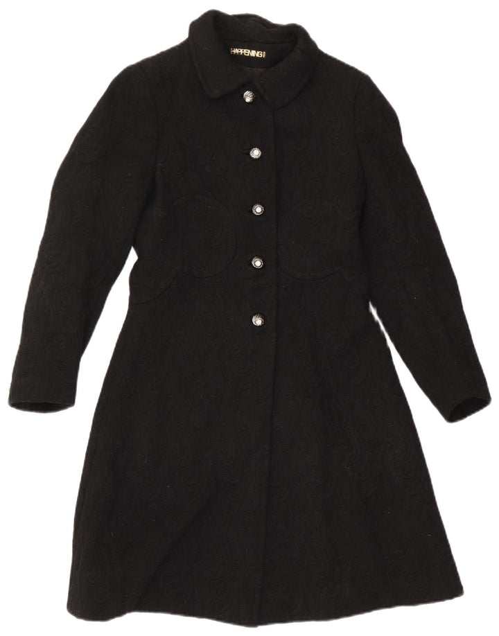 Happening Manteau Femme IT 44 Moyen Noir Paisley