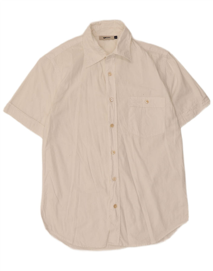 Gas Chemise à manches courtes pour homme Petit coton blanc