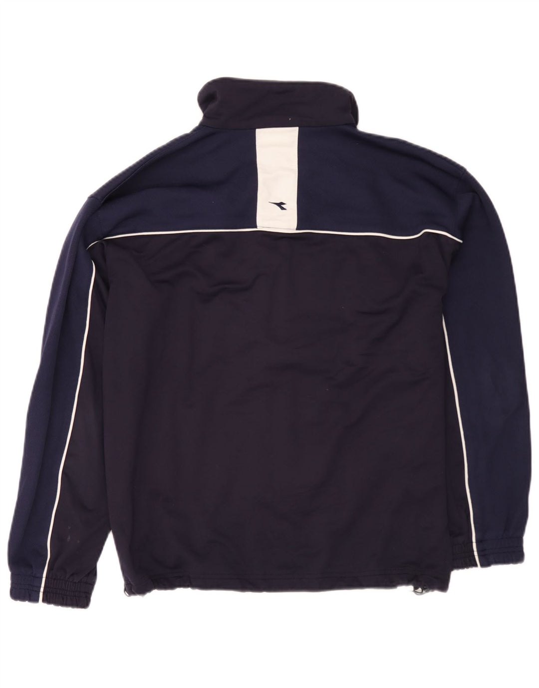 Diadora Veste de survêtement pour homme UK 38 Bleu marine moyen Colourblock