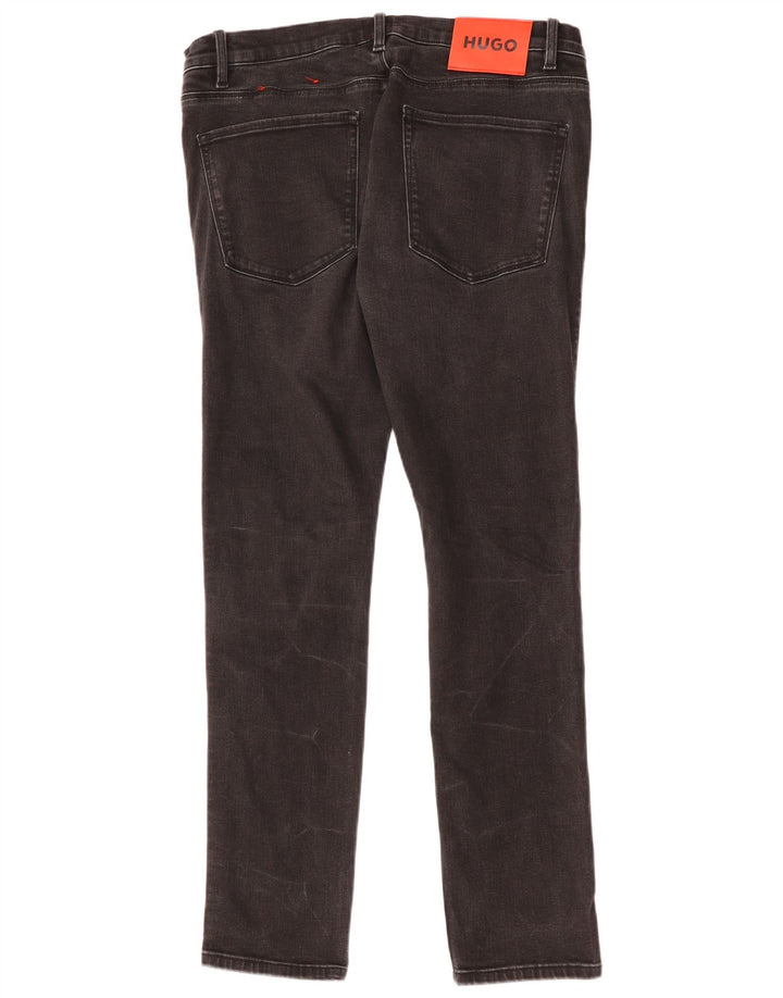 HUGO BOSS Jean Slim W34 L32 Homme Noir Coton