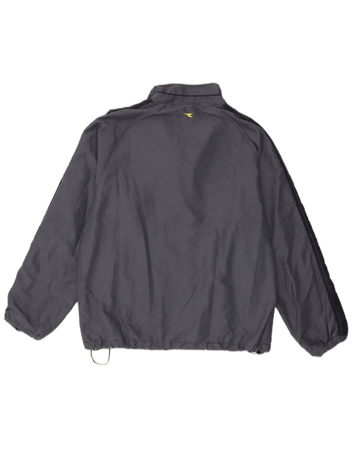Diadora Veste de survêtement pour homme Large Bleu Marine Colorblock Polyester