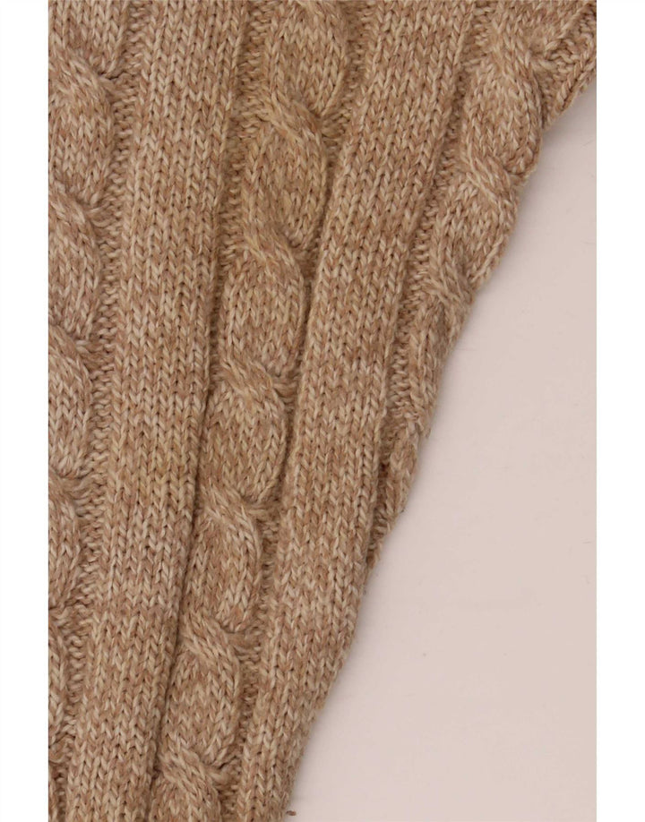 Lebole Pull col rond homme IT 50 laine mouchetée beige moyen