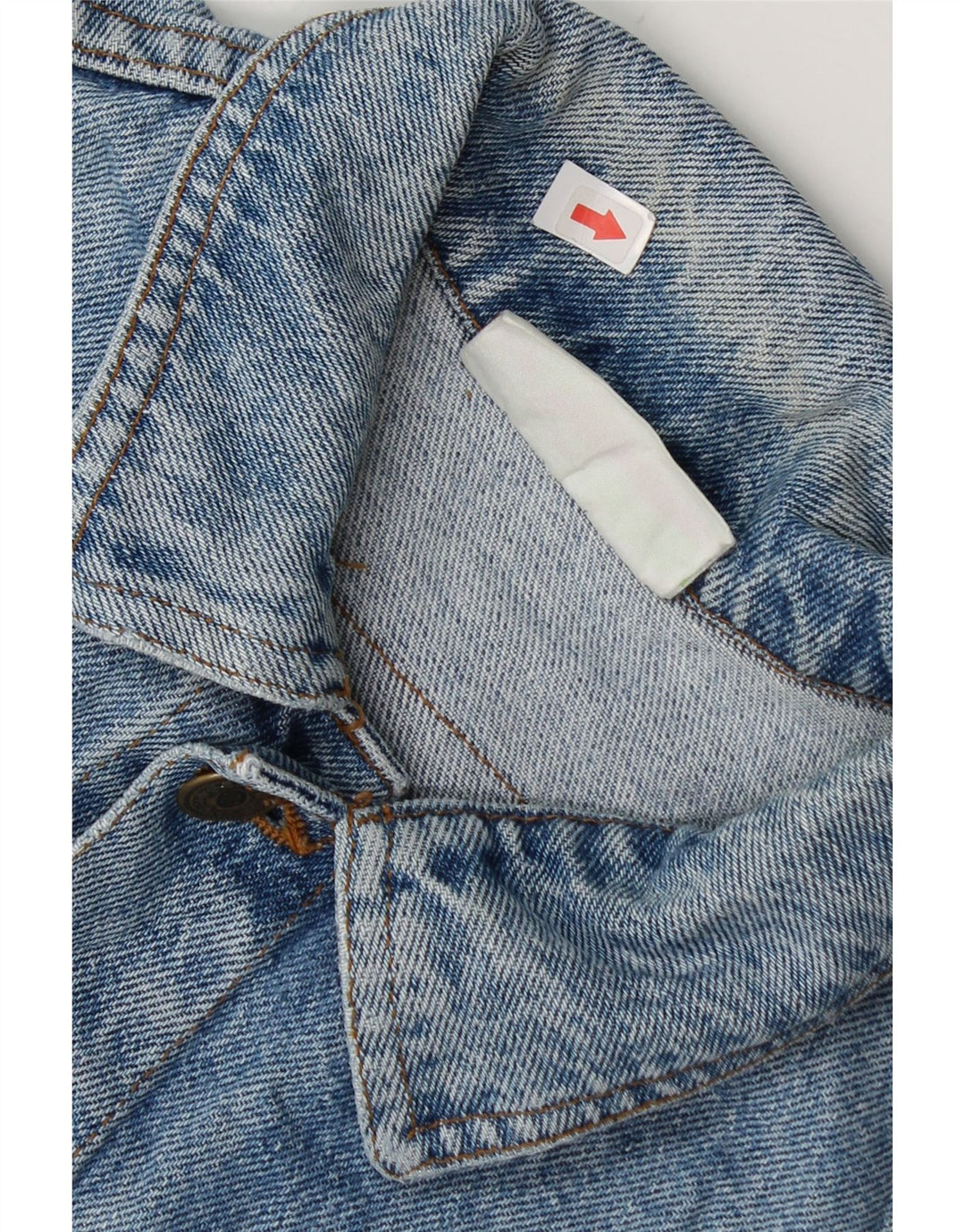 Benetton Veste en Jean Garçon 7-8 Ans Grand Bleu Coton