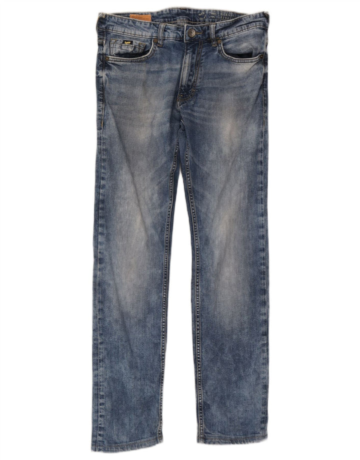 Gas Jean droit femme W32 L30 bleu coton