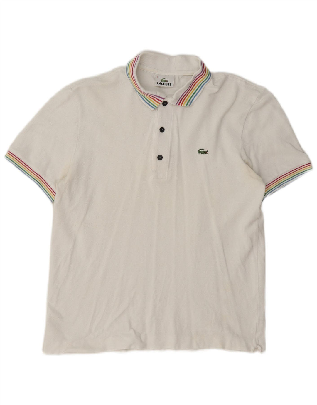 Lacoste Polo Homme Taille 3 Petit Coton Blanc