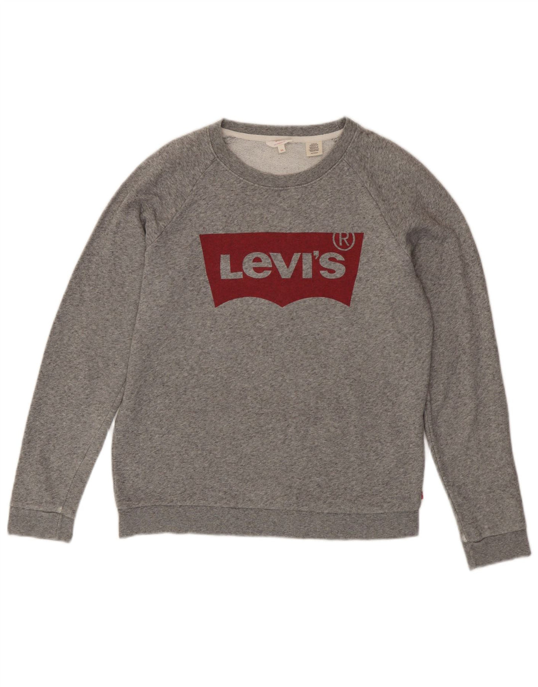Levi's Sweat-shirt oversize graphique pour femme UK 6 XS Gris moucheté