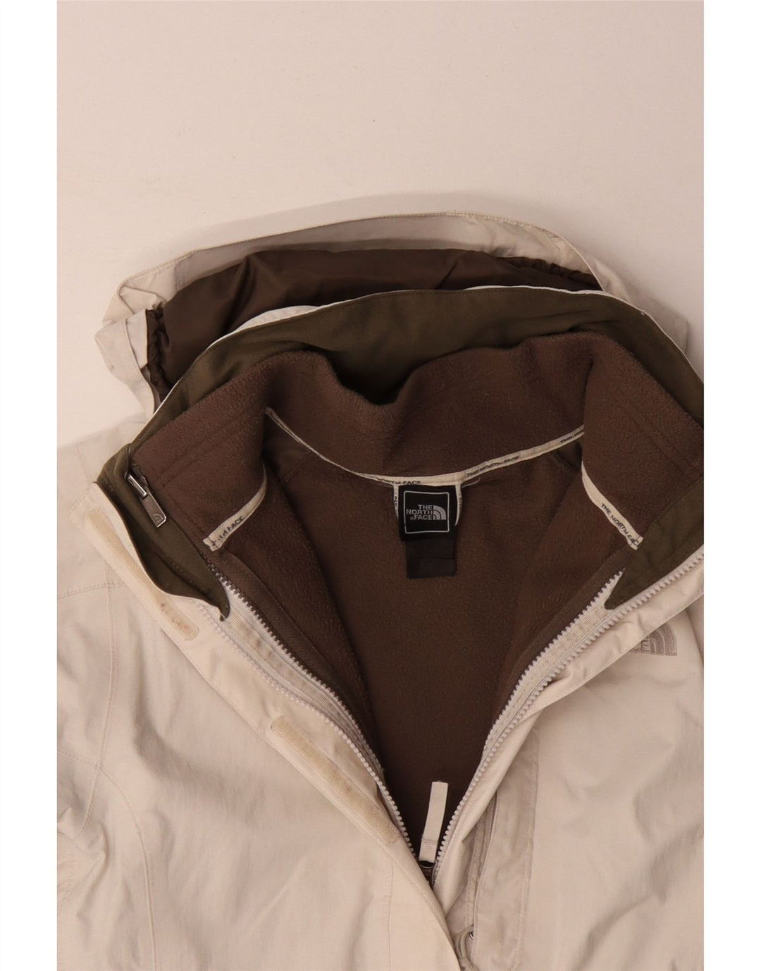 The North Face Veste coupe-vent pour femme UK 14 Medium Off White Polyester