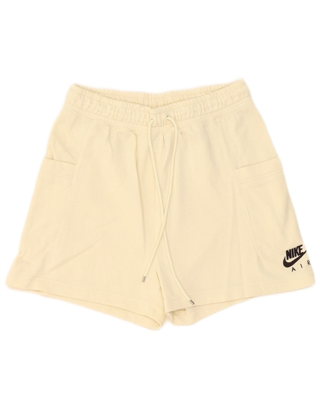 Nike Short de sport pour femme UK 8 Petit coton beige