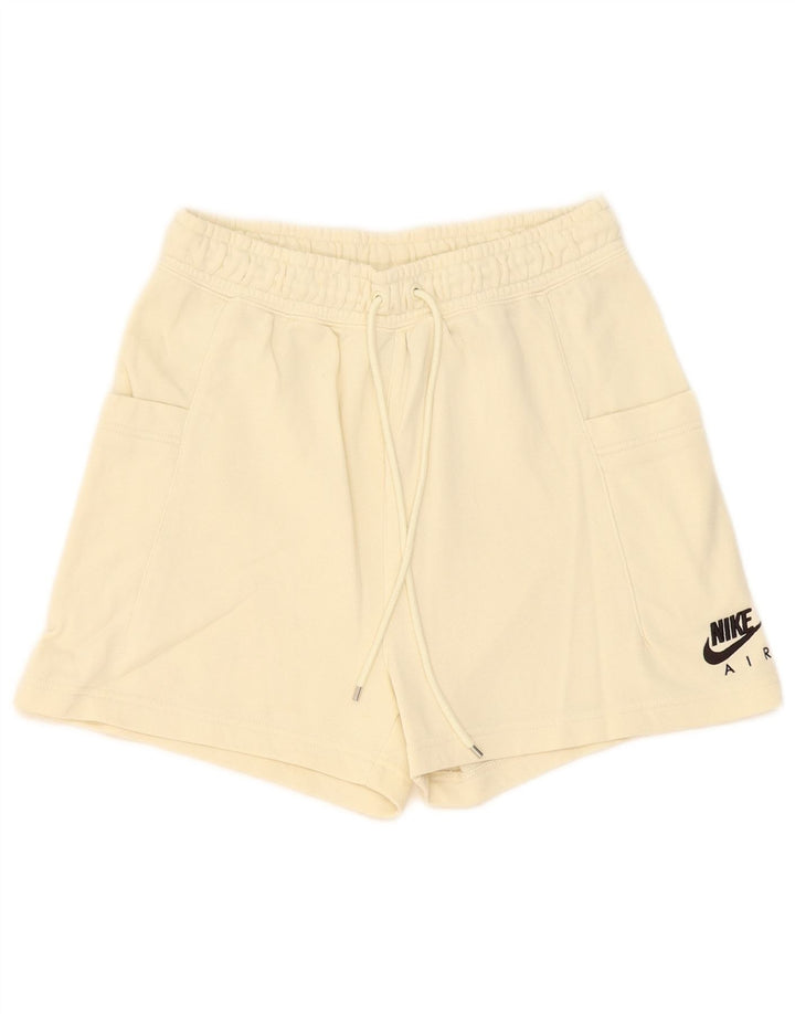 Nike Short de sport pour femme UK 8 Petit coton beige
