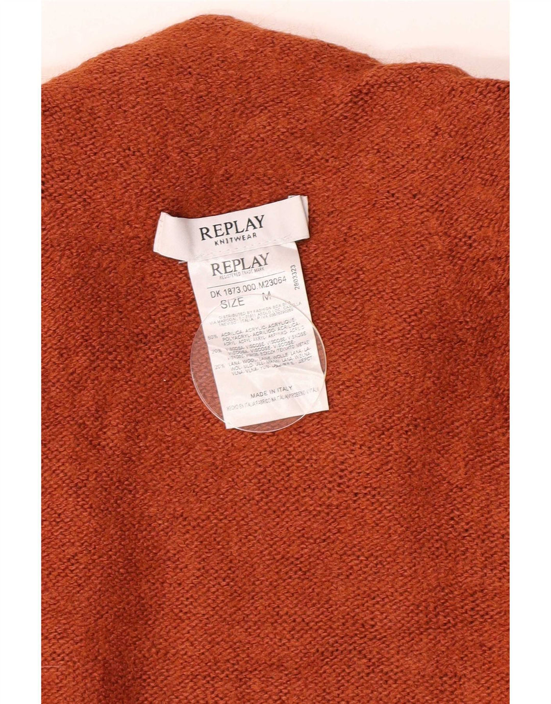 Replay Pull col roulé femme UK 14 Acrylique marron moyen
