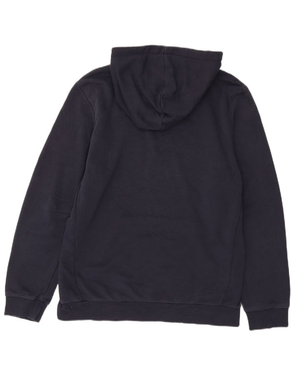 Adidas Pull à capuche graphique pour homme Grand coton bleu marine