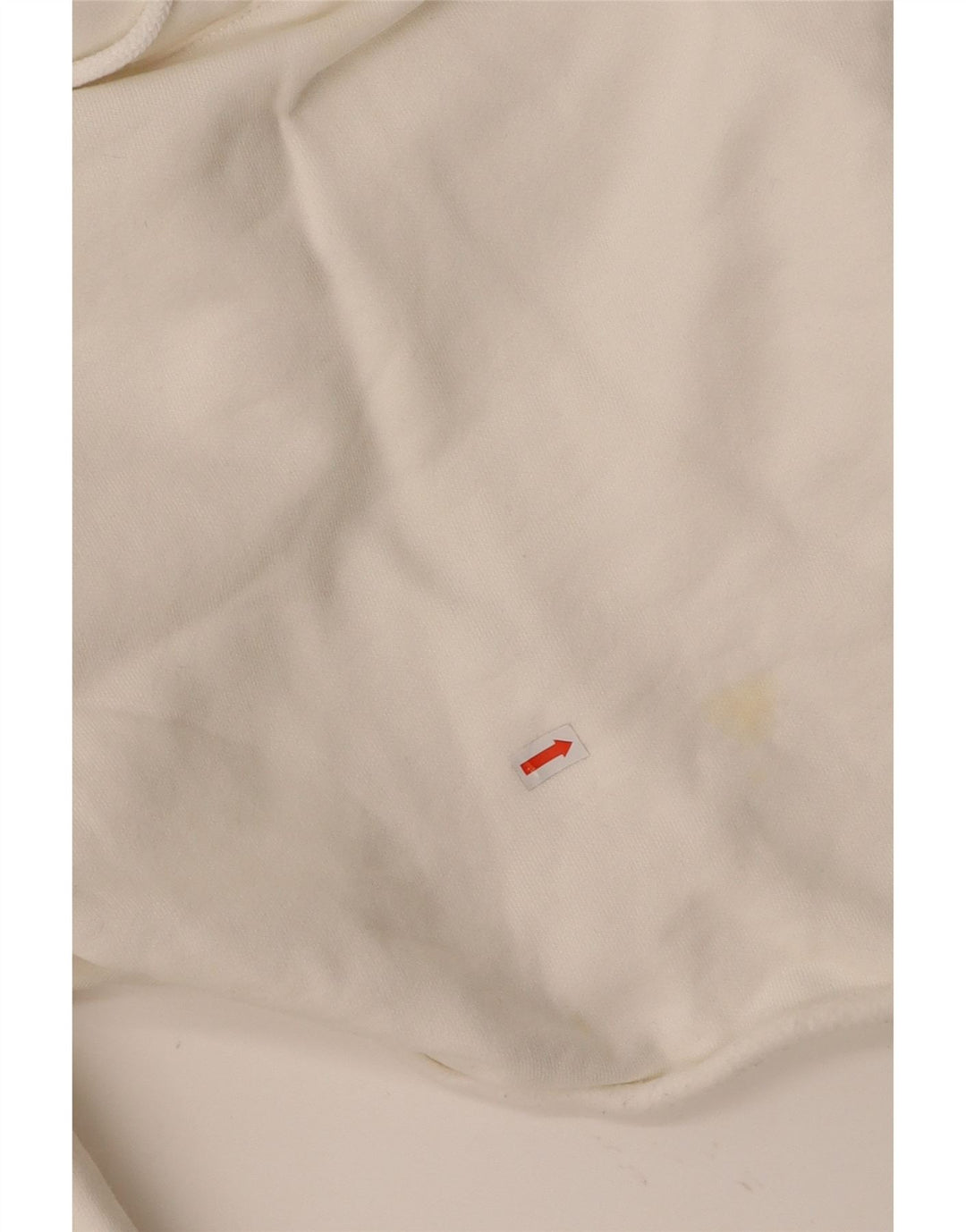 CHAMPION Pull à capuche court pour femme UK 10 Petit coton blanc cassé