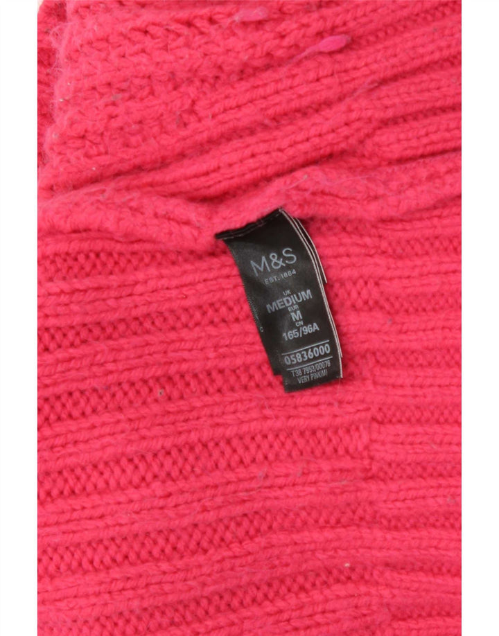 Marks & Spencer Pull col roulé pour femme Rose moyen UK 12