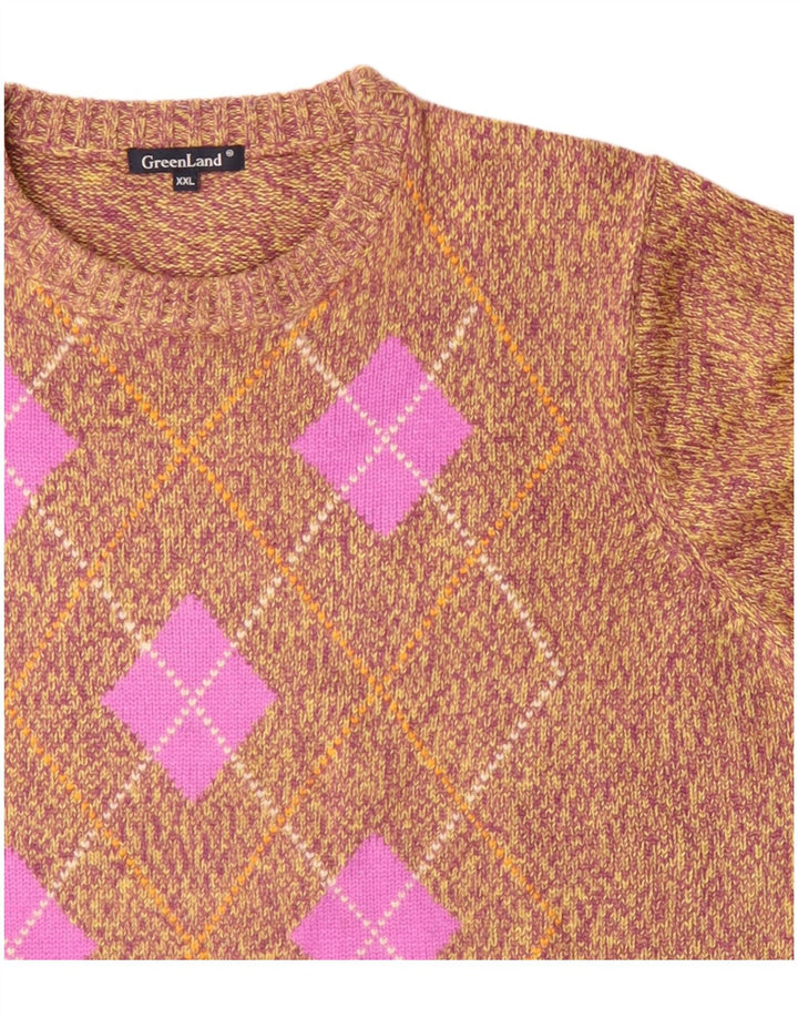 GREENLAND Femme UK 20 2XL Acrylique Argyle/Diamant multicolore