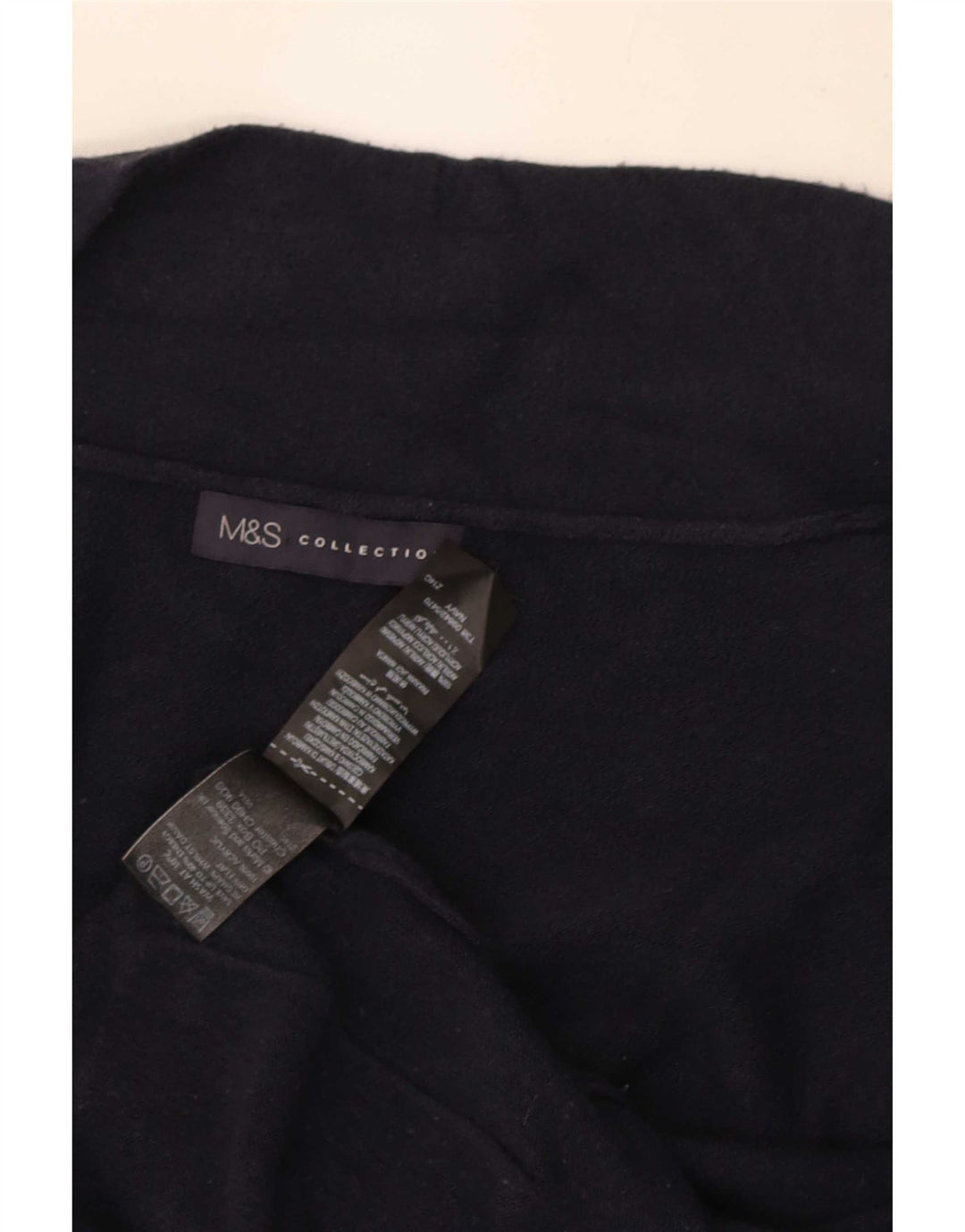 Marks & Spencer Pull cardigan long pour femme UK 12 Bleu marine moyen